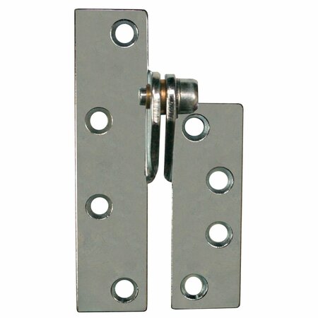 GLOBAL DOOR CONTROLS 4 in. Brushed Chrome Right-Handed Reinforcing Hinge CP-RPRH-26D